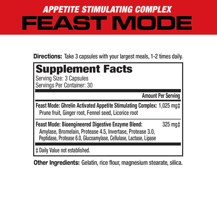 Musclemeds Feast Mode | 90 Capsules | USA - Made - Image 2