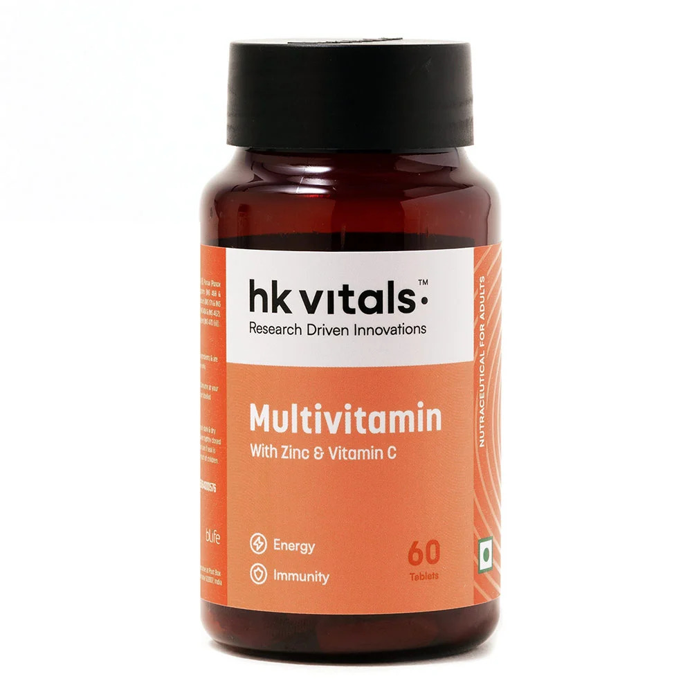 HK Vitals Multivitamin with Zinc & Vitamin C | 60 Tablets