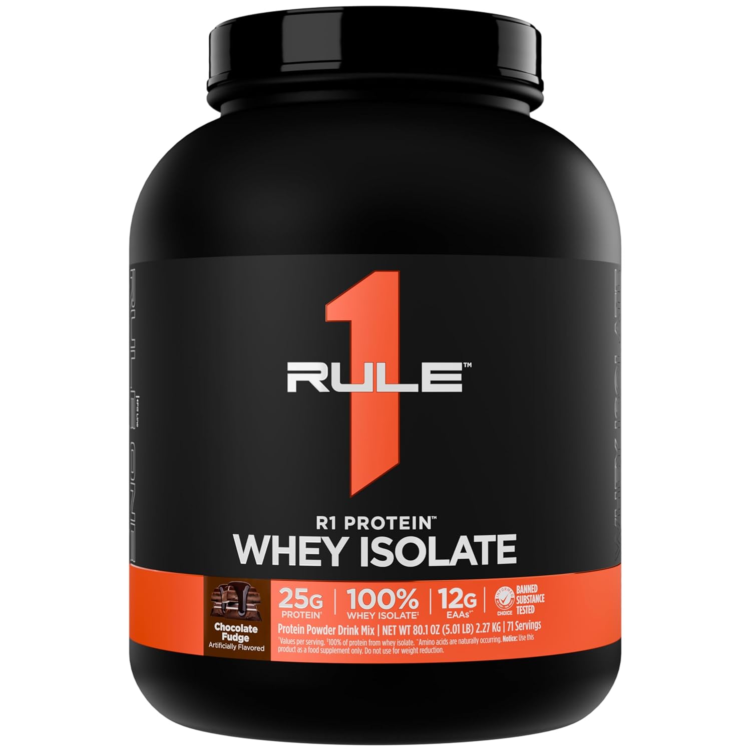 Rule1 Whey Isolate Hydrolysate Protein – 2.27kg & 907g | USA