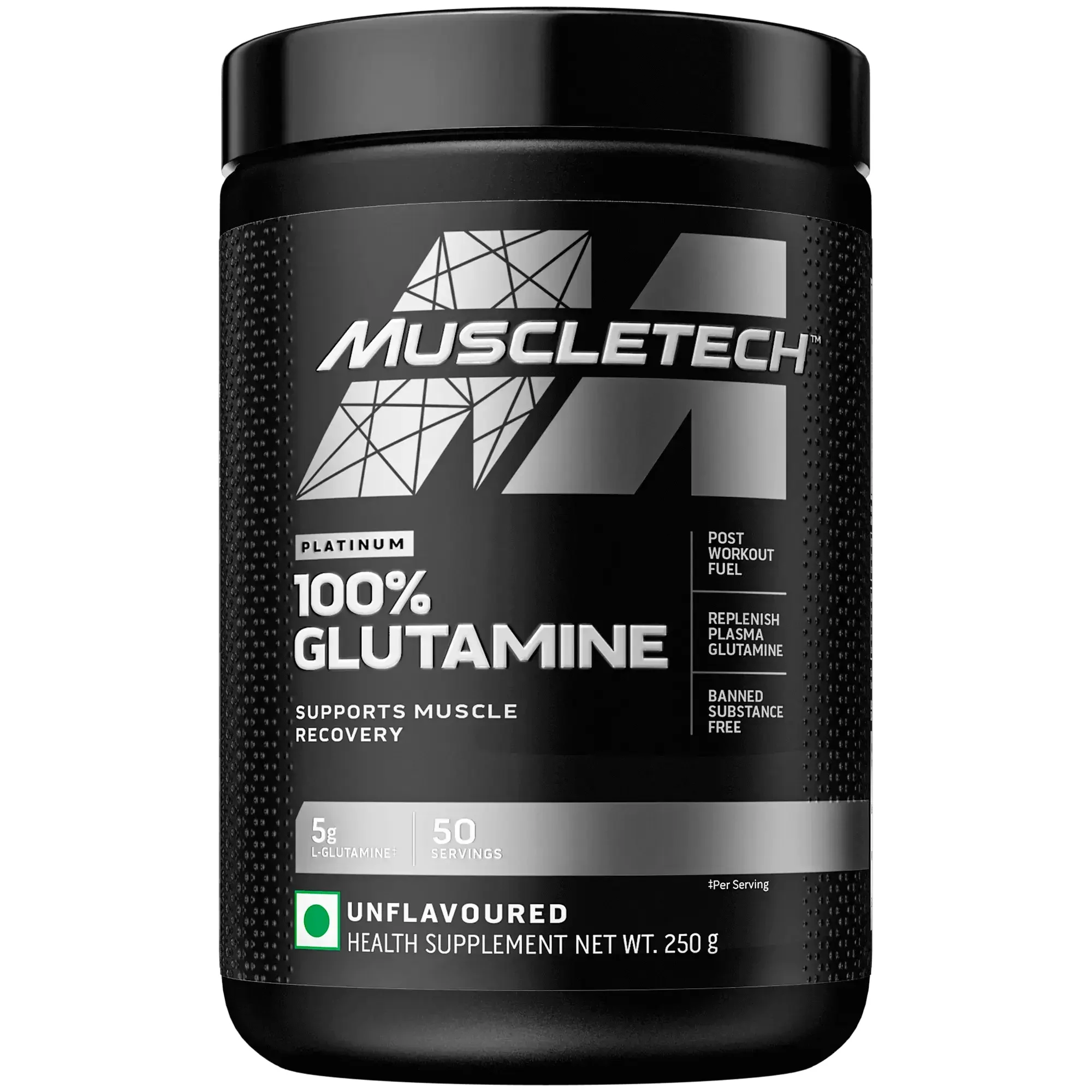 Muscletech Platinum Glutamine Recovery | 50 Servings | 250g