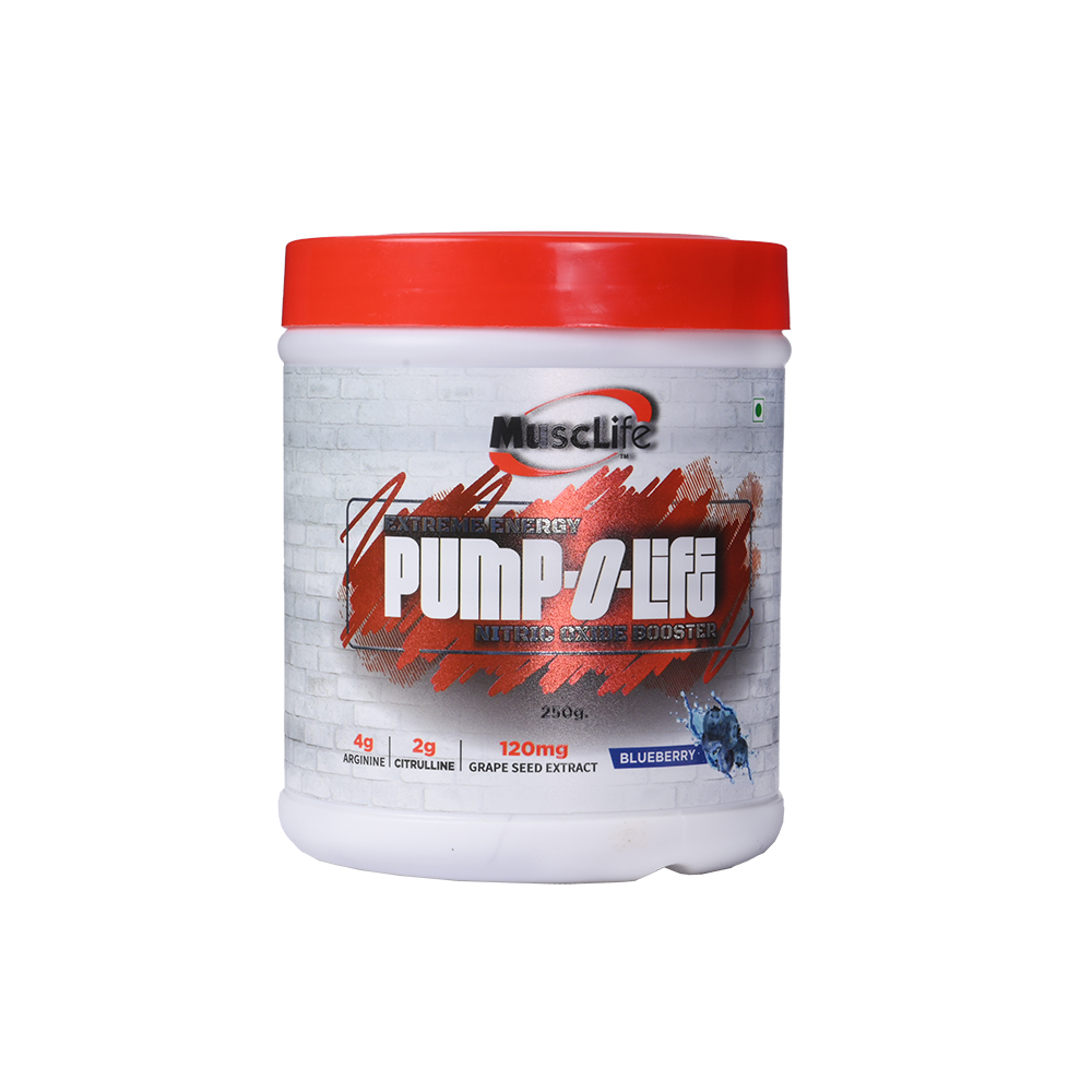 Musclife Pump O Life, 25 Servings | Nitric Oxide & Whey Food