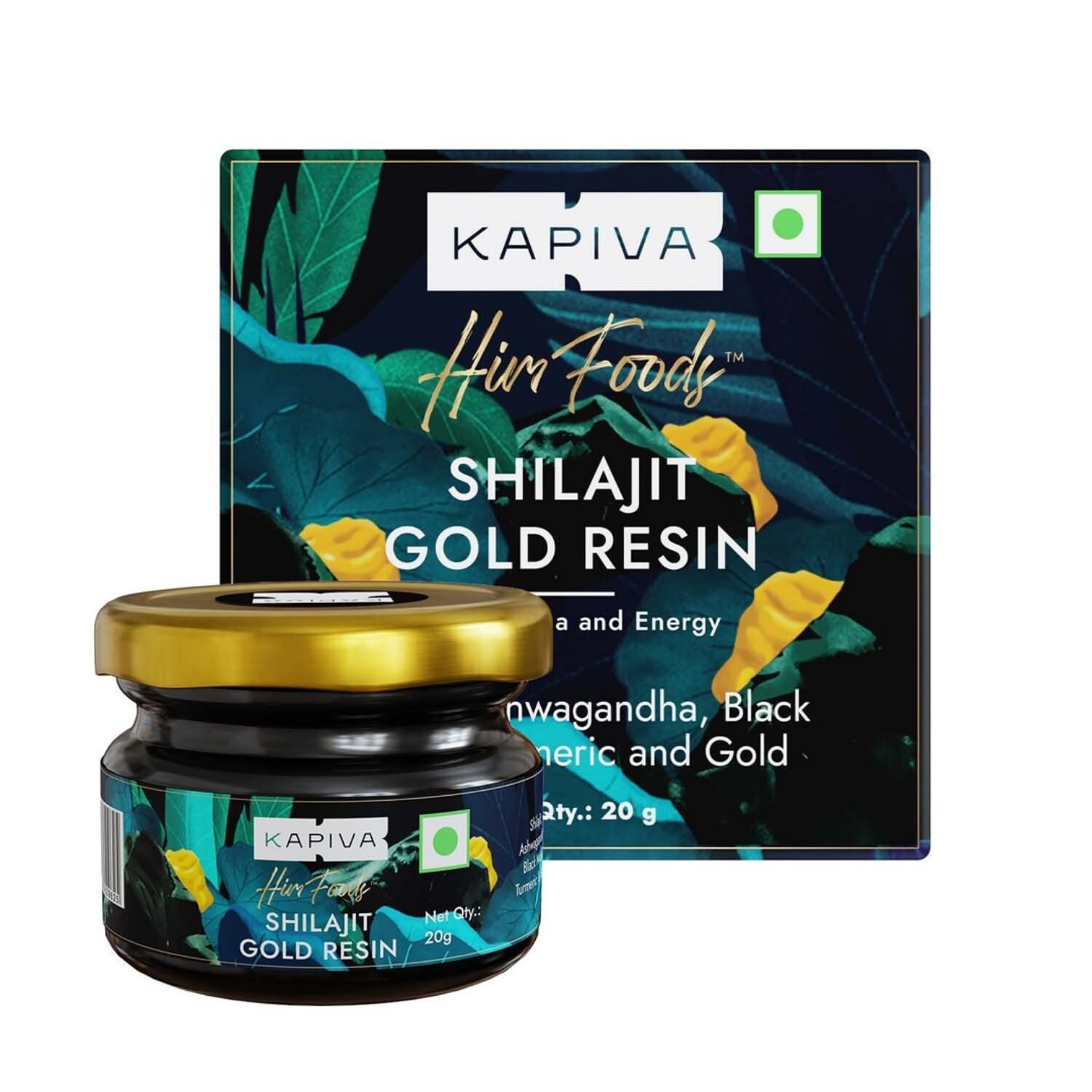 Kapiva Shilajit Gold Resin | Natural Ayurvedic Diet Supplement 20g