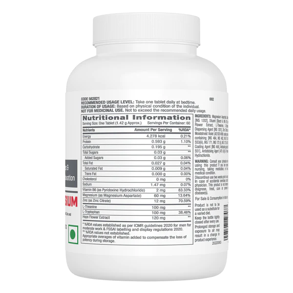 GNC Zinc Magnesium Amino (ZMA) | Restful Sleep - Image 2