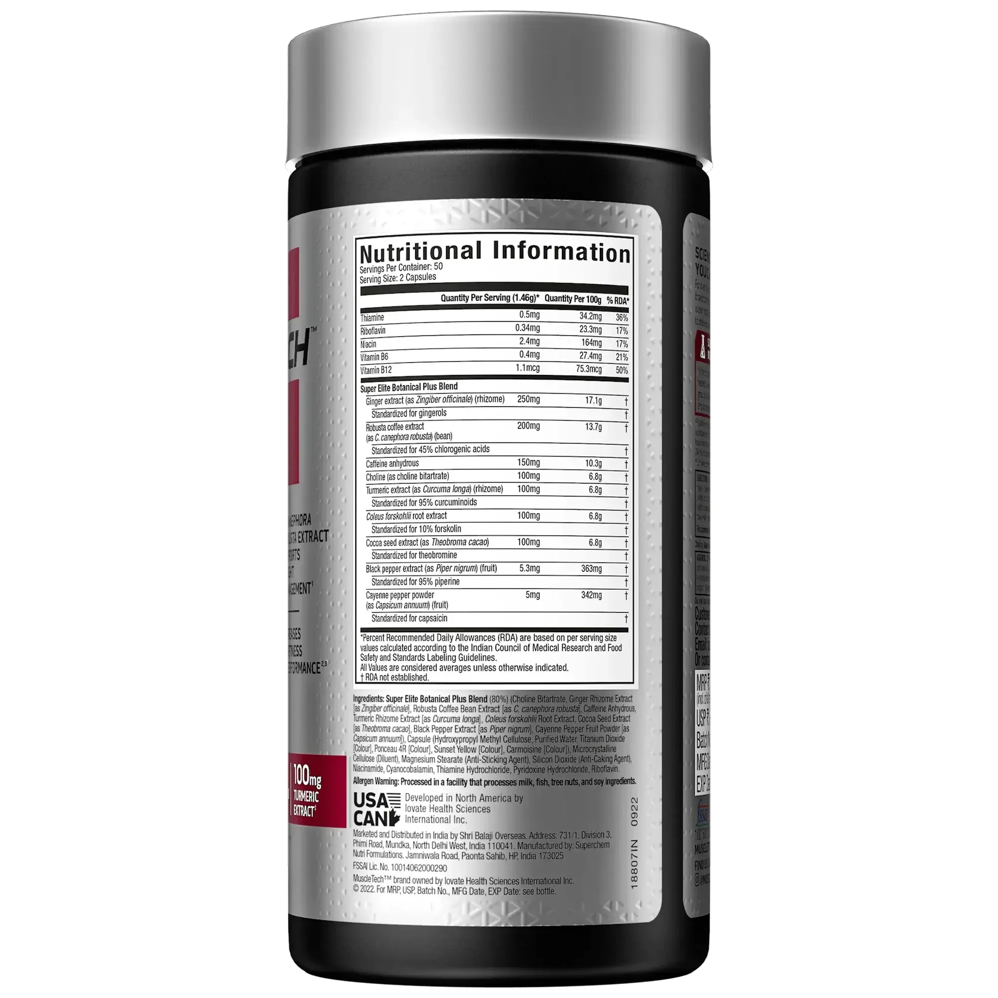 Muscletech Hydroxycut Hardcore Super Elite – 100 Capsules | Dietary Supplement - Image 3