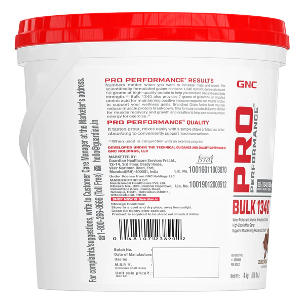 GNC Pro Performance Bulk 1340 | Double Chocolate Flavour - Image 4