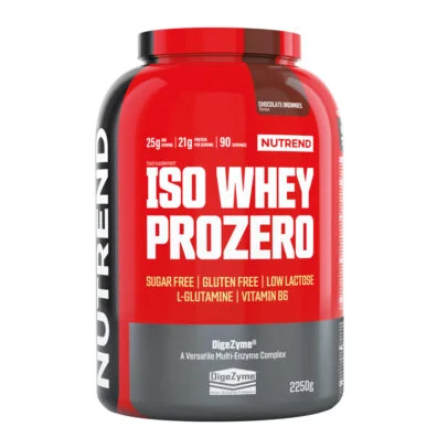 NUTREND Iso Whey Prozero | 2.25 kg | Low Lactose Protein | Made in Czech-Republic