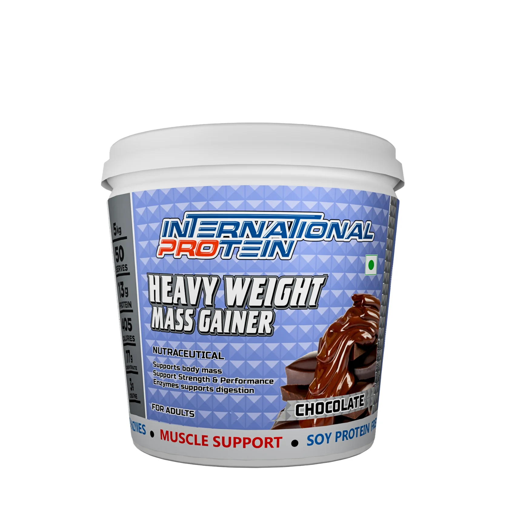International Protein Heavy Weight Mass Gainer – Chocolate Flavour