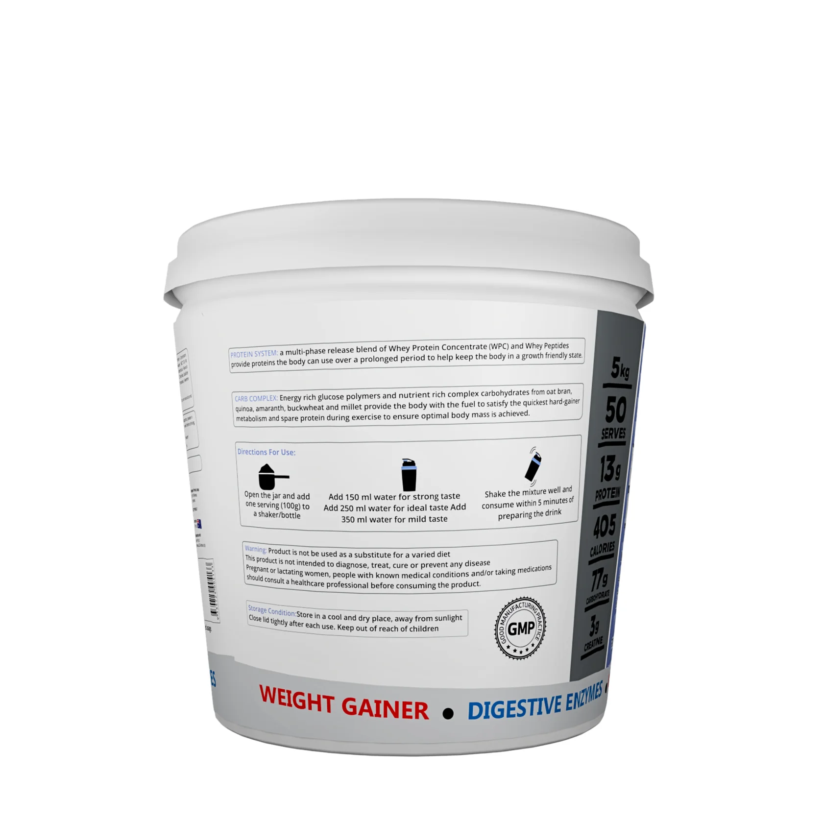 International Protein Heavy Weight Mass Gainer – Chocolate Flavour - Image 4
