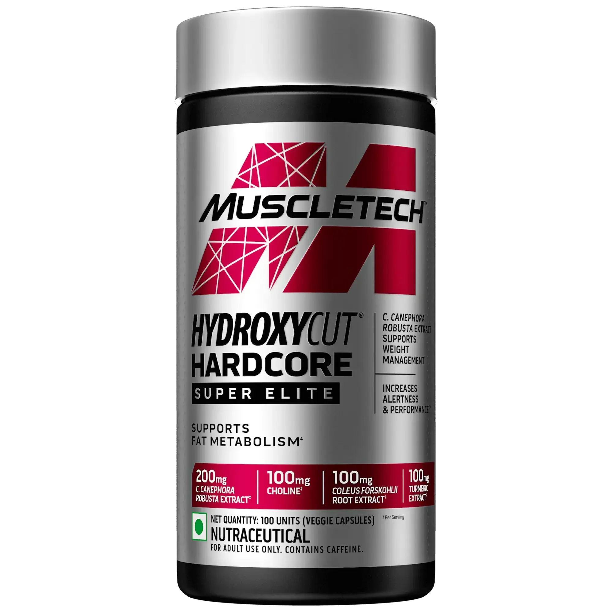 Muscletech Hydroxycut Hardcore Super Elite – 100 Capsules | Dietary Supplement