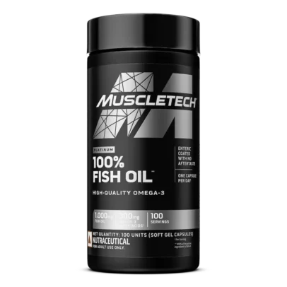 MUSCLETECH™ PLATINUM Omega Fish Oil – EPA & DHA | 100 Softgels