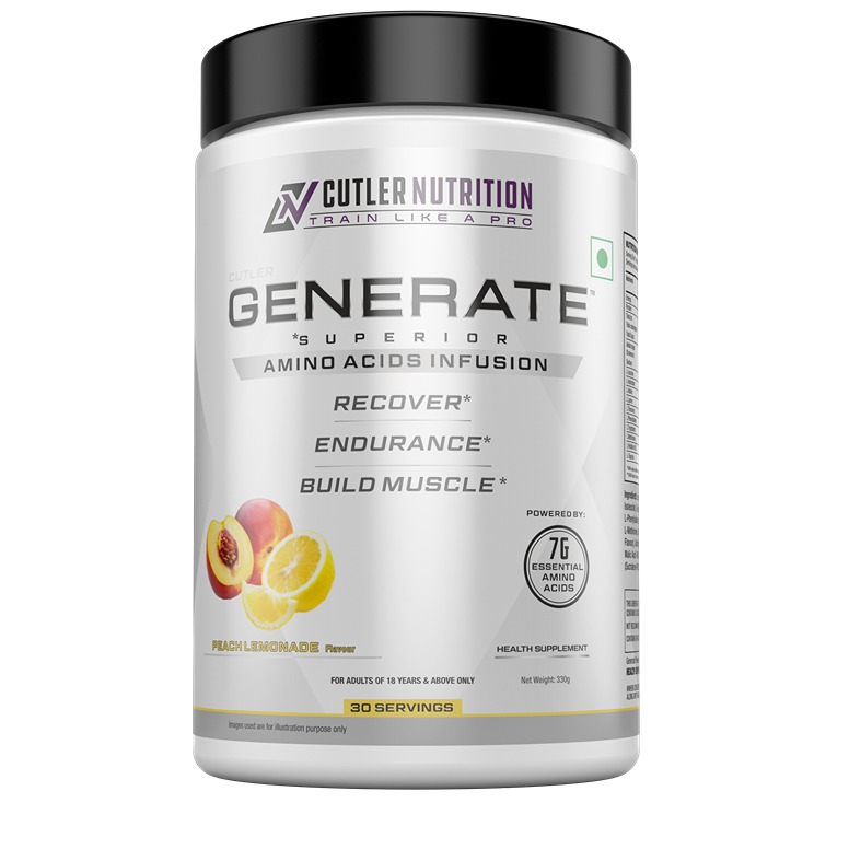 Cutler Nutrition Generate EAA | BCAA & EAA Powder | 30 Servings