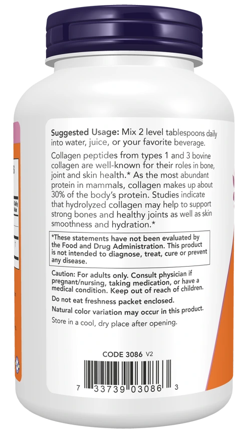 NOW Foods Collagen Peptides Powder | Approx. 21 Servings | Made in USA - Image 4