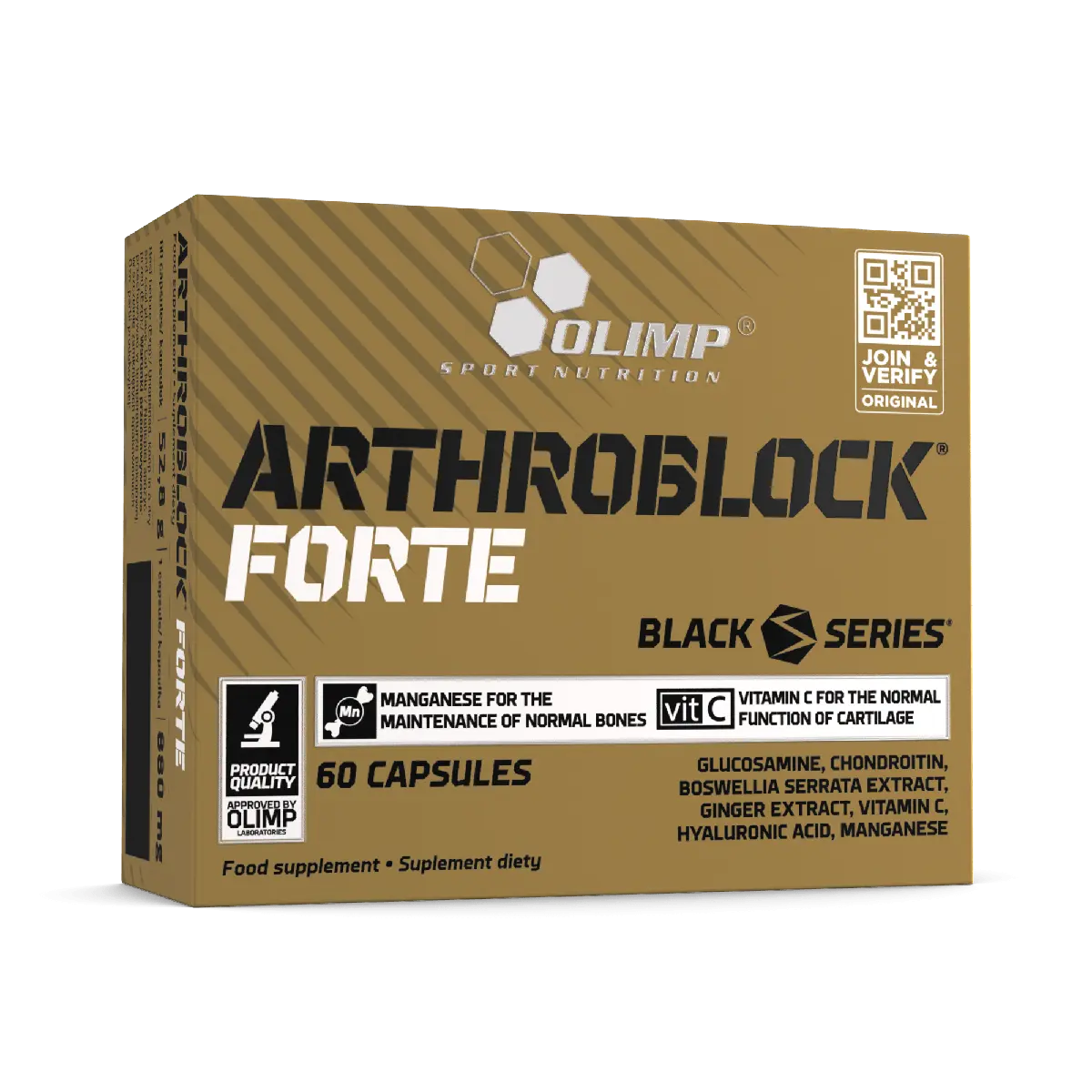 Olimp Arthroblock Forte | Joint Support | 60 Capsules | Made in Poland