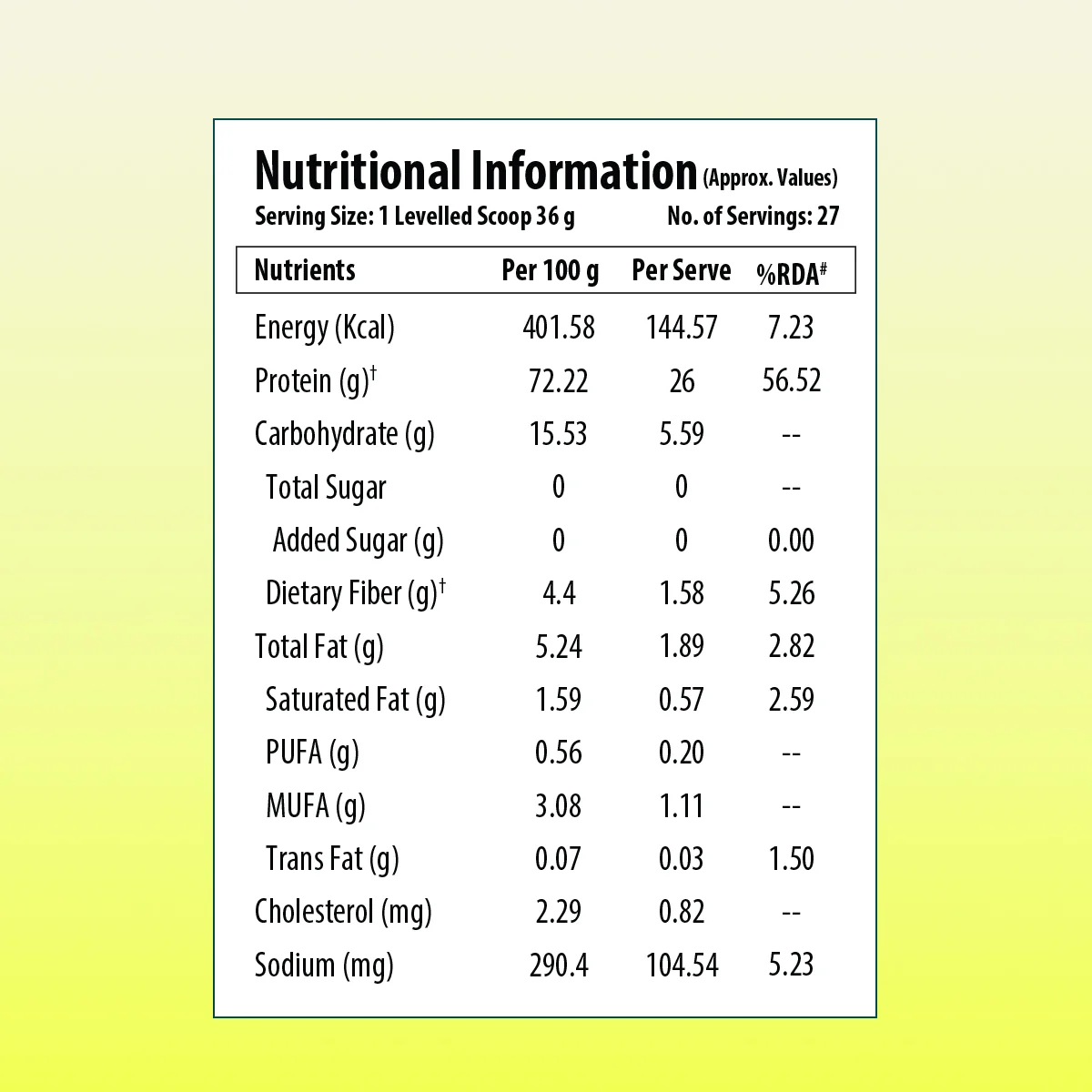 One Science Nutrition Yeast Protein 1 kg - Image 2