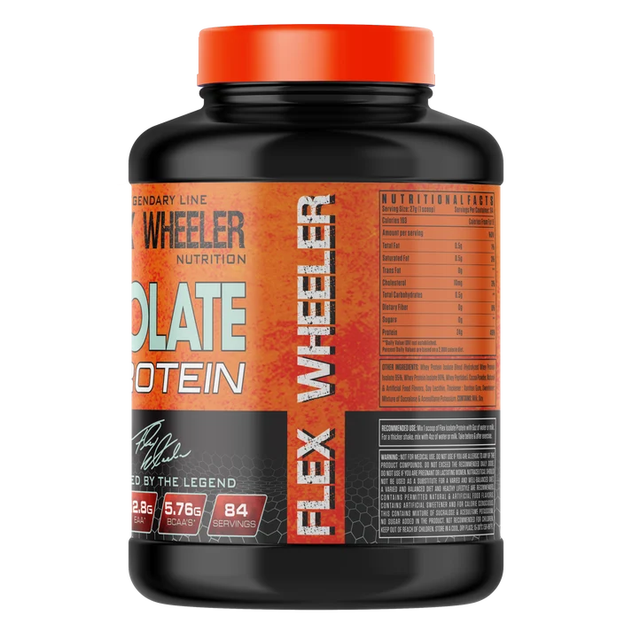 Flex Wheeler Nutrition | Legendary Line | Isolate Whey Protein 5lb | 84 Servings | Made in USA - Image 2
