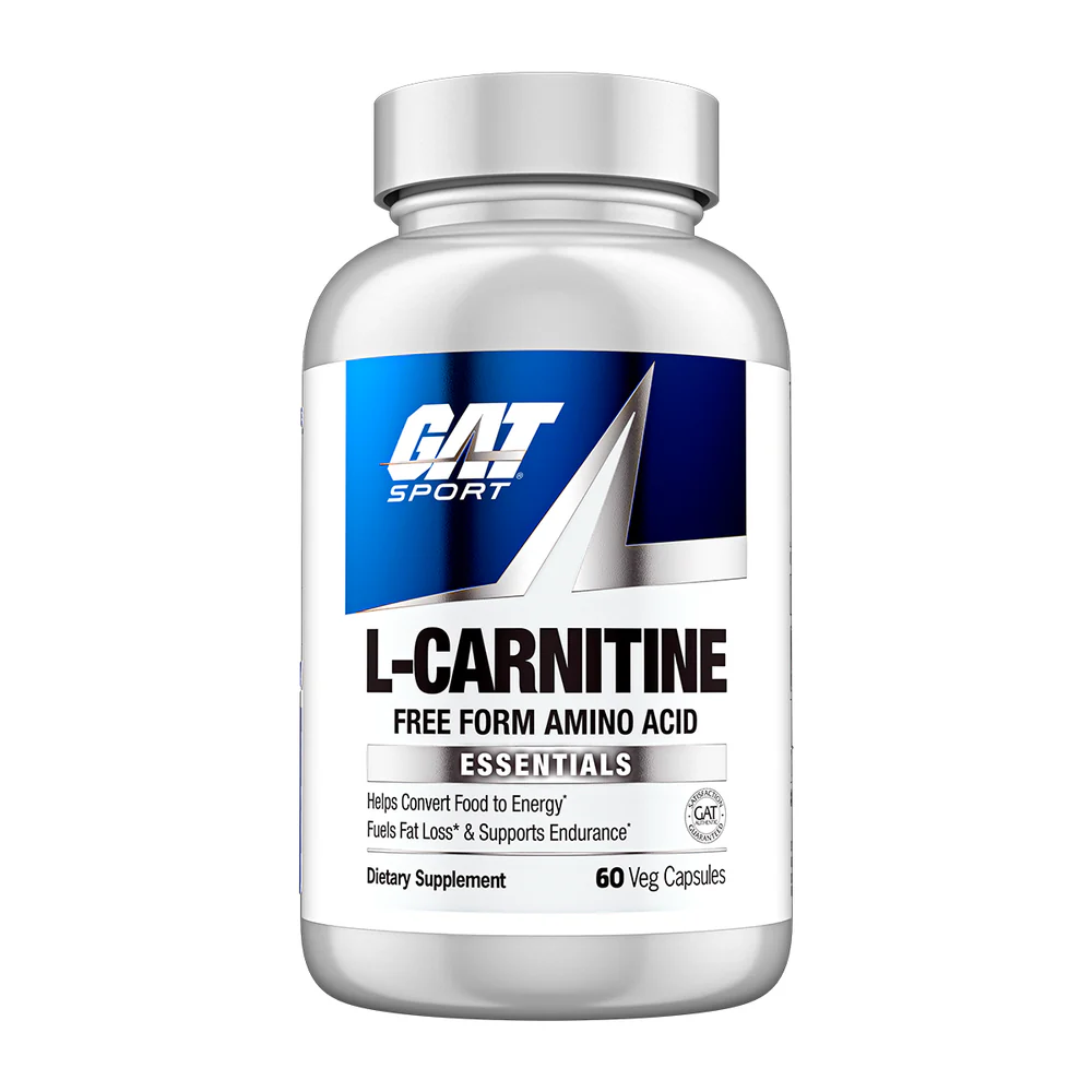 GAT Sport L-Carnitine 500mg – 60 Vegetarian Capsules | Made in USA