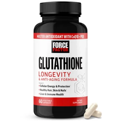 Force Factor Glutathione Longevity Formula | 60 Vegetable Capsules | Made in USA