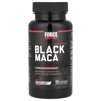 Force Factor | Fundamentals | Black Maca | 60 Capsules | Made in USA