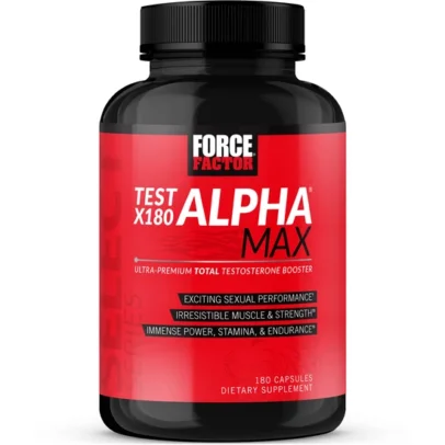 Force Factor Test X180 Alpha Max | 180 Capsules | Made in USA