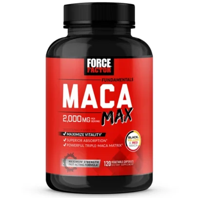 Force Factor | Fundamentals | Maca Max | 120 Vegetable Capsules | Made in USA