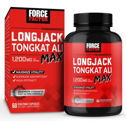 Force Factor | Fundamentals | Longjack Tongkat Ali Max | 60 Vegetable Capsules | Made in USA