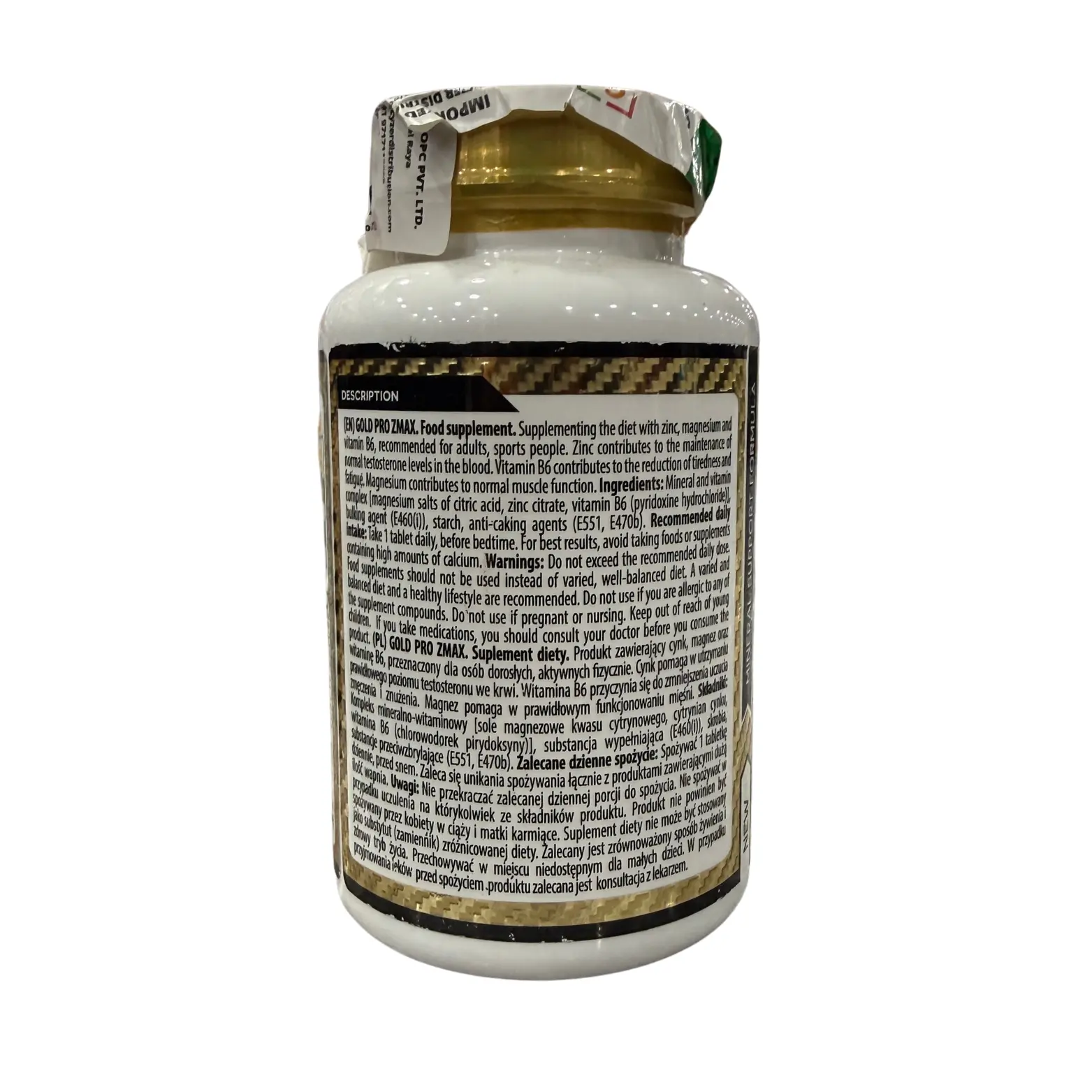 Kevin Levrone Gold Pro ZMAX – 90 Tablets | Made in Poland - Image 4